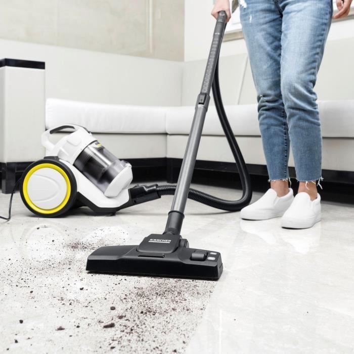 KARCHER VC 3 - Aspirateur traineau sans sac multicyclonique - 700 W - Filtre HEPA 13 - silencieux - Flexible d'aspiration 1,5 m