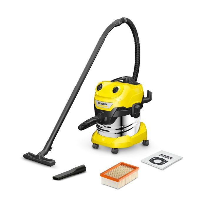 Aspirateur eau et poussiere KARCHER WD 4 S V-20/5/22 - Cuve inox 20 L - 1000W