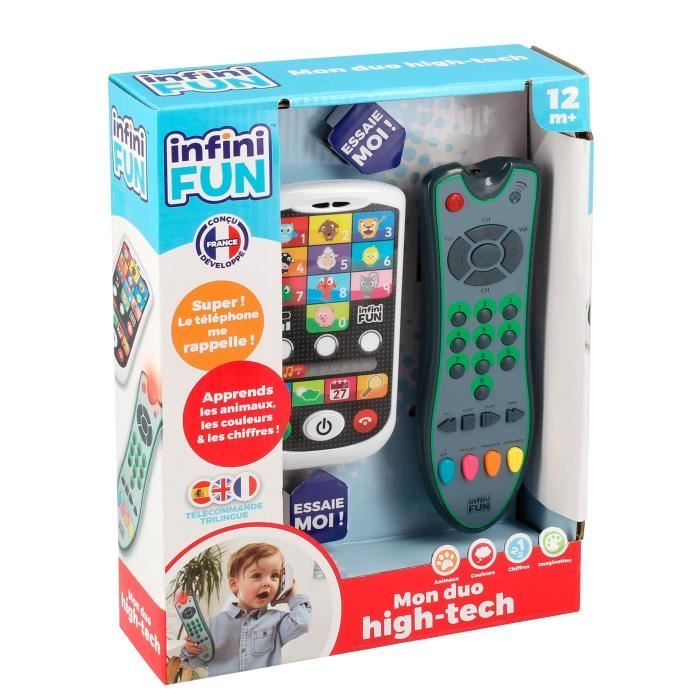 TÈlÈphone et TÈlÈcommande - KD - Mon Duo High-Tech - Apprentissage des animaux, chiffres et couleurs