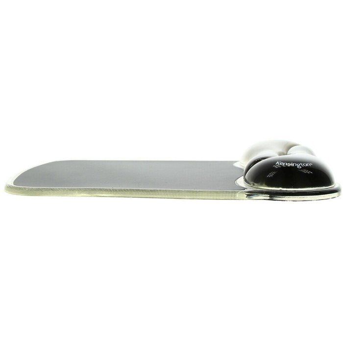 Kensington, Tapis de souris avec repose-poignet, Duo gel, Noir et fumé
