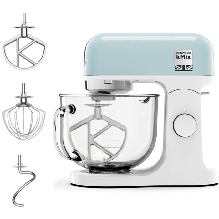 Robot pâtissier multifonction kMix KENWOOD KMX754APB - Moteur professionnel 1000W - 2 sorties pour accessoires - Bol en verre 5L