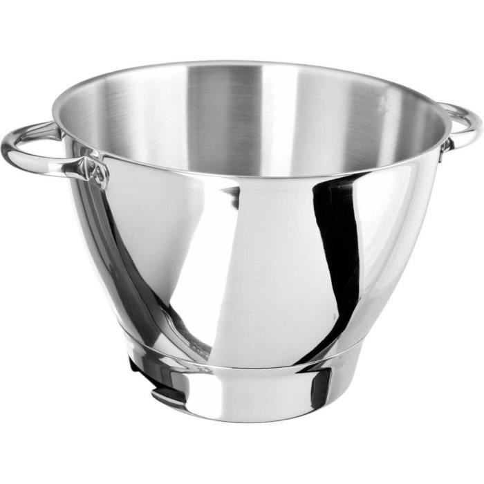 Bol inox avec poignées - KENWOOD - Chef Premier KMC570 - Capacité 4.6L - Gris