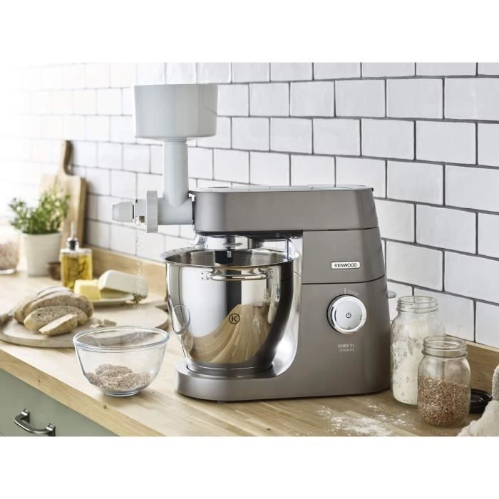 Moulin a cÈrÈales KAX941PL pour batteur sur socle KENWOOD - Meule en mÈtal - 6 niveaux de mouture