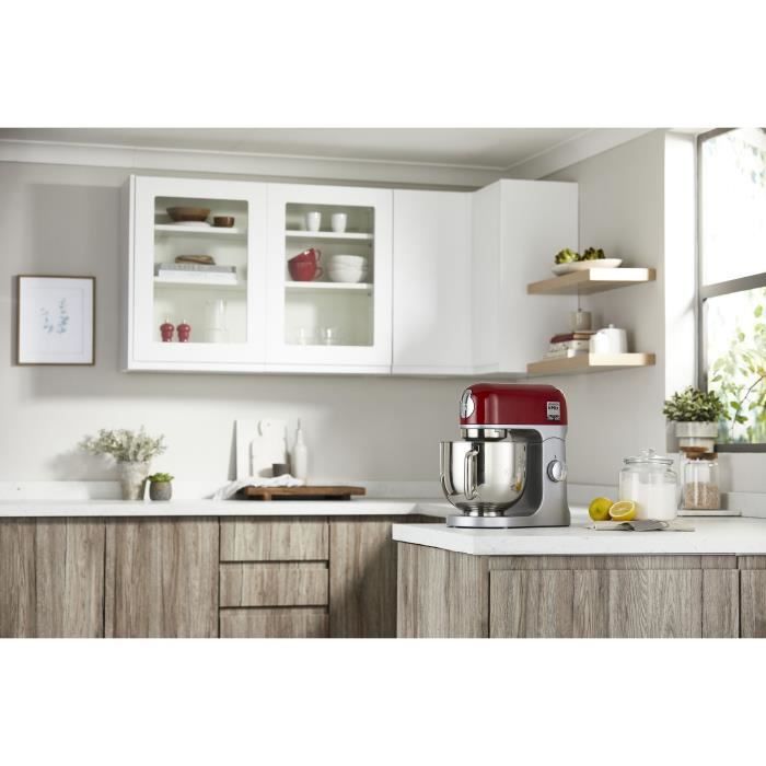 Robot p‚tissier KENWOOD kMix KMX750RD - Corps mÈtal - Rouge - 1000 W - Bol mÈtal 5 L