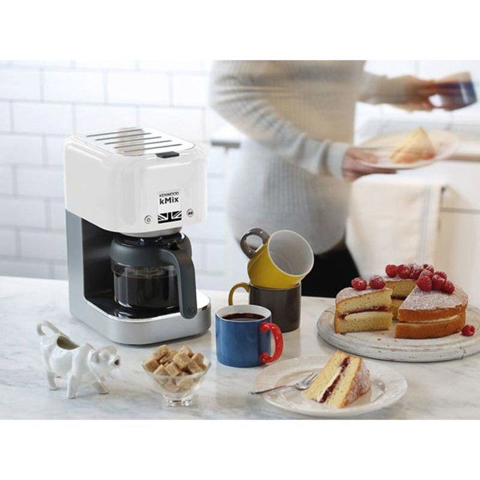 Cafetiere filtre kMix - KENWOOD - COX750WH - 1200 W - Blanc - 8 tasses - Sélecteur d'arôme