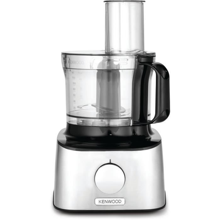 Robot multifonction Inox KENWOOD MultiPro Compact FDM301SS - Blender, presse agrumes, 3 disques, double fouet, pétrin, spatule