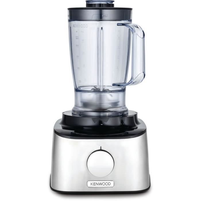 Robot multifonction Inox KENWOOD MultiPro Compact FDM301SS - Blender, presse agrumes, 3 disques, double fouet, pÈtrin, spatule