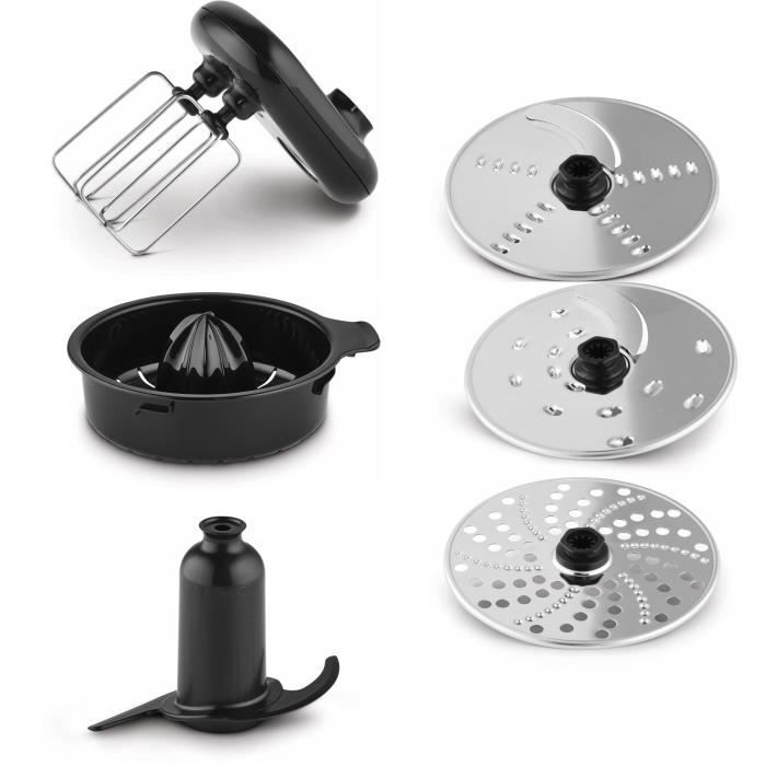Robot multifonction Inox KENWOOD MultiPro Compact FDM301SS - Blender, presse agrumes, 3 disques, double fouet, pÈtrin, spatule