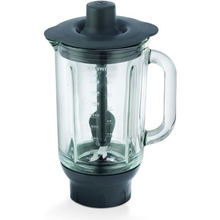 Accessoire blender verre 1,6L pour robot p‚tissier KENWOOD KAH359GL - 4 lames