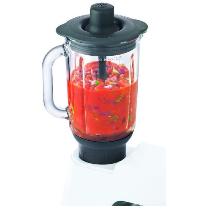 Accessoire blender verre 1,6L pour robot p‚tissier KENWOOD KAH359GL - 4 lames