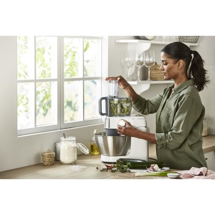 Robot p‚tissier compact KENWOOD Prospero+ KHC29.E0WH -Kit p‚tisserie, bol multifonction et presse-agrumes - Blanc