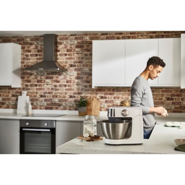 Robot p‚tissier compact KENWOOD Prospero+ KHC29.E0WH -Kit p‚tisserie, bol multifonction et presse-agrumes - Blanc