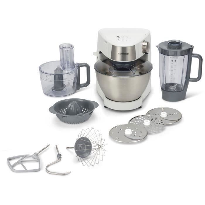 Robot patissier multifonction KENWOOD Prospero KHC291A.H0WH - Blender, Bol multifonction, 3 disques, Presse agrumes Bol inox