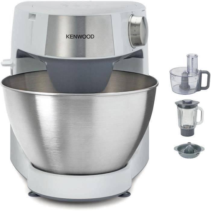 Robot patissier multifonction KENWOOD Prospero KHC291A.H0WH - Blender, Bol multifonction, 3 disques, Presse agrumes Bol inox