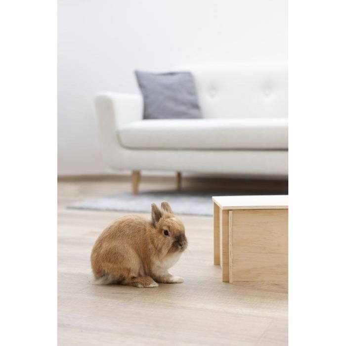 Abri pour rongeurs - Beige - Toit amovible - Montage simple - Pour hamster - KERBL