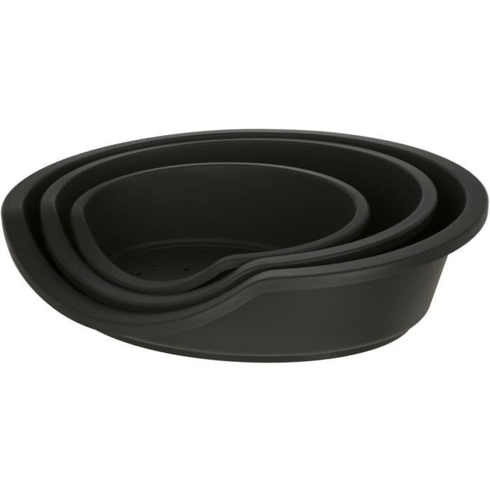 KERBL - Panier / Corbeille DREAMER - Noir - Plastique recyclé - 80x60x25cm