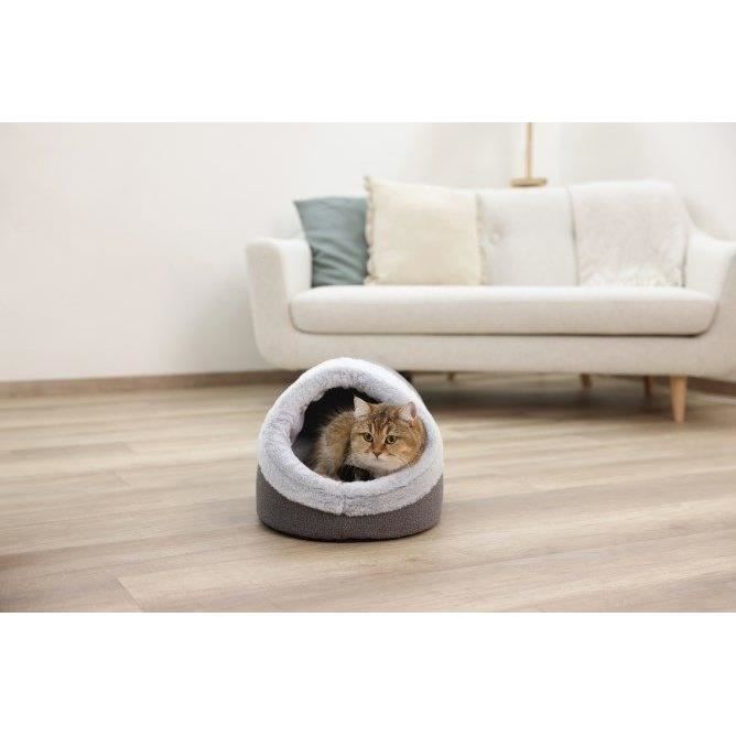 KERBL - Igloo pour chats - JANA - 41 x 50 x 34 cm - Gris