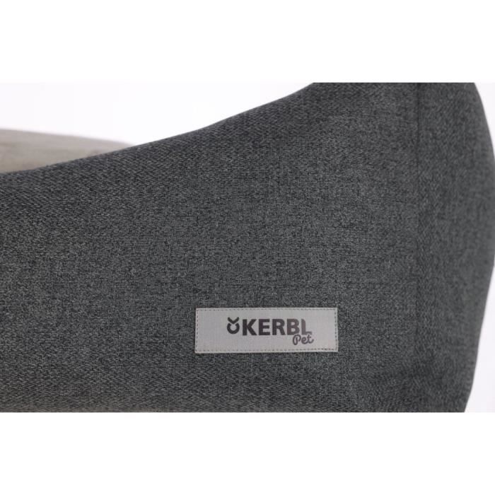 KERBL - Panier mémoire de forme - Platin Ortho - Gris - 80 x 60 x 25 cm