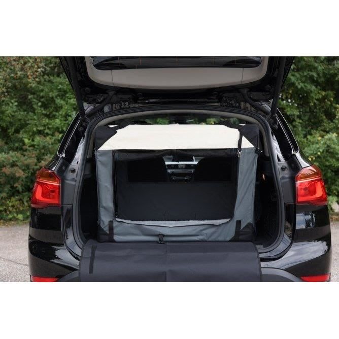 KERBL - Box de transport pour chien - JOURNEY - 81 x 58 x 58 cm - Gris / Beige