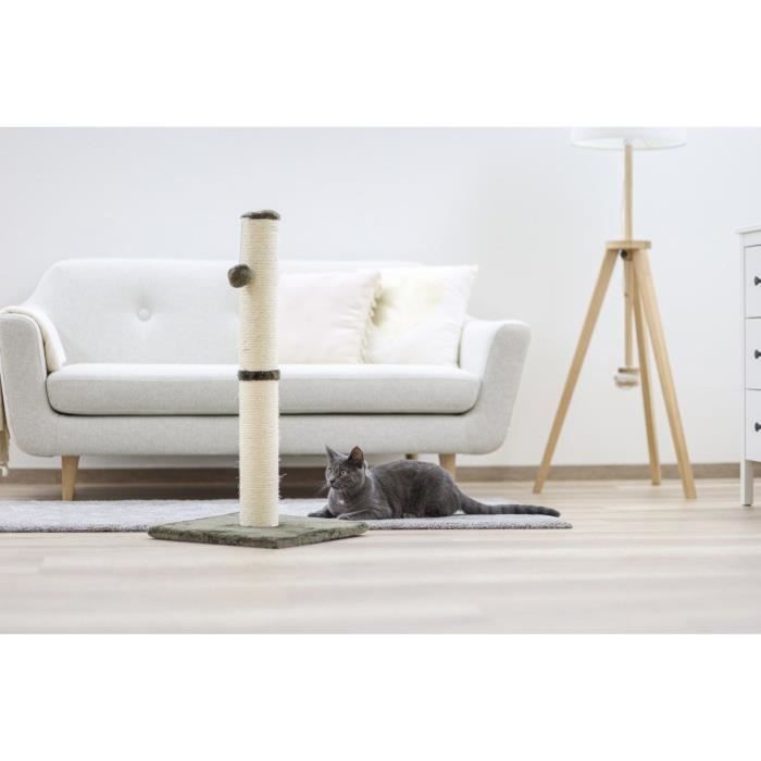 Poteau Griffoir chat - 78cm - KERBL - Gris - Sisal