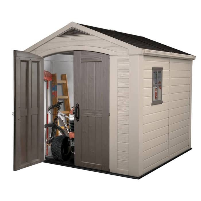 Abri de jardin en résine 6,6 m˛ KETER Sydney 88 Beige et Marron