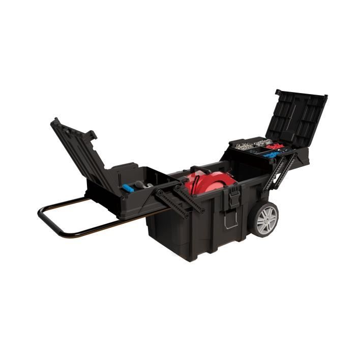 KETER | COFFRE DE CHANTIER 15G , Bricolage, Noir, 64,6 x 37,3 x 41 cm