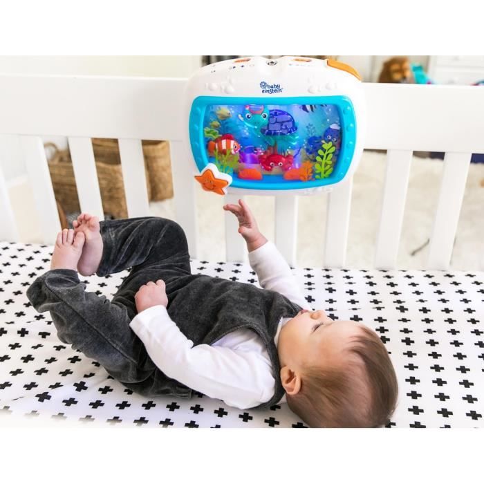 BABY EINSTEIN Veilleuse - Reves marins - RÈglage 25 min lumiere, son, musique ou bruit de l'ocÈan, attache lit, tÈlÈcommande
