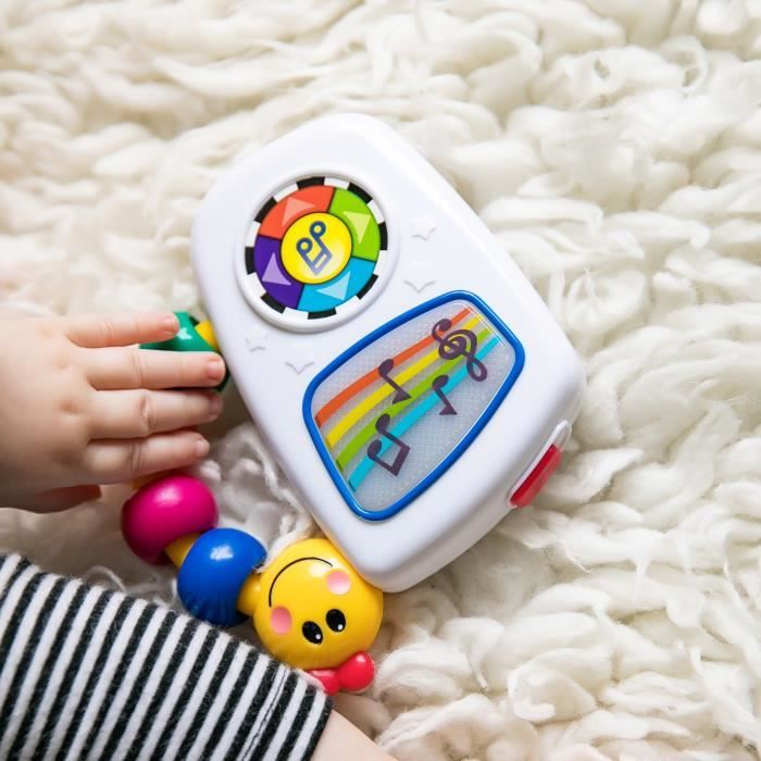 BABY EINSTEIN Petite radio portable bébé, Boîte a musique nomade Take Along Tunes - Cadeau Noel bébé 3M+