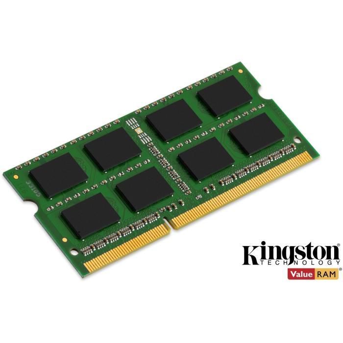 KINGSTON - MÈmoire PC Portable ValueRAM SO-DIMM DDR3 - 4Go (1x4Go) - 1600MHz - CAS11 (KVR16S11S8/4)