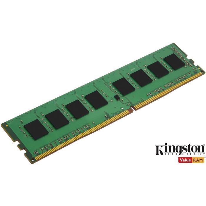 KINGSTON - MÈmoire PC RAM DDR4 - ValueRam - 4Go (1x4Go) - 2666MHz - CAS19 (KVR26N19S6/4)