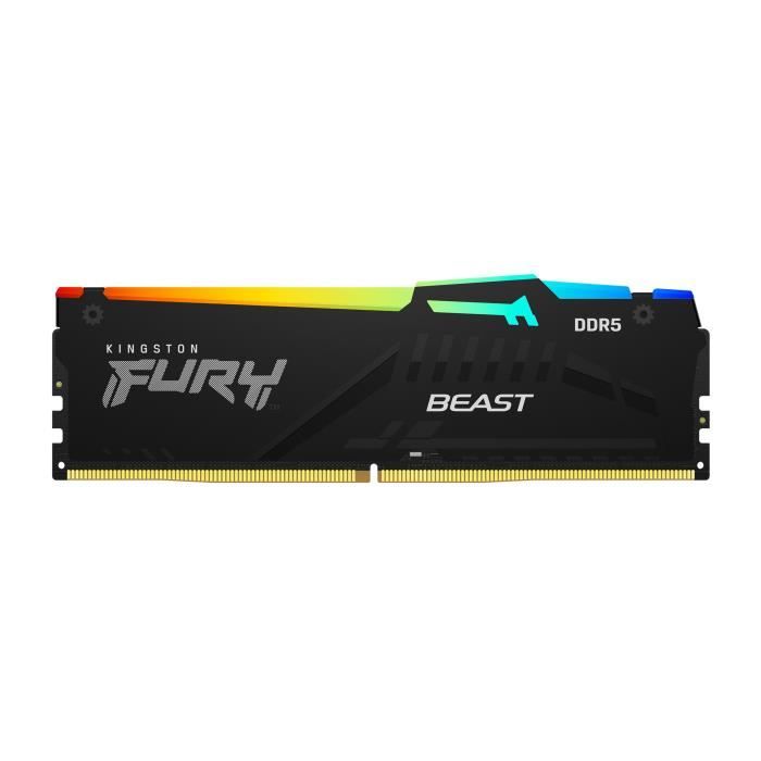 MÈmoire RAM - KINGSTON - FURY Beast - 32 Go (2 x 16 Go) - DDR5 - 5600 Mhz CL40