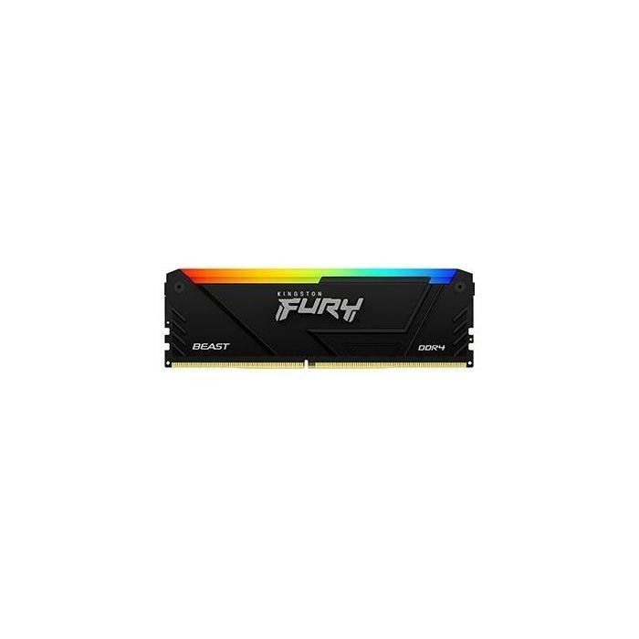 MÈmoire RAM - KINGSTON - FURY Beast - RGB - 32 Go (2 x 16 Go) - DDR4 - 3200 MHz CL16 - (KF432C16BB2AK2/32)