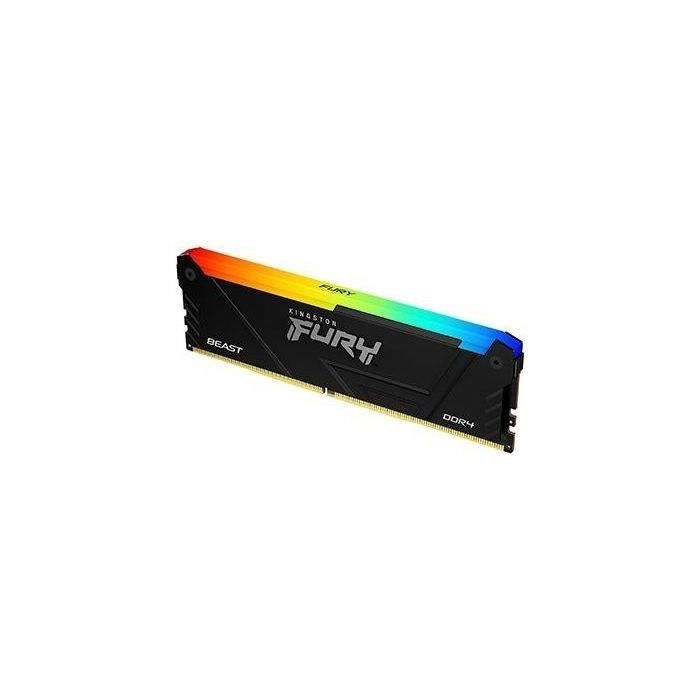MÈmoire RAM - KINGSTON - FURY Beast - RGB - 16 Go - DDR4 - 3200 MHz CL16 - (KF432C16BB2A/16)