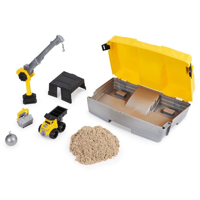 Coffret Kinetic Sand - KINETIC SAND - Malette De Construction - Sable Naturel - 907 g