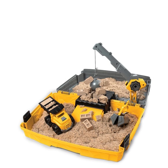 Coffret Kinetic Sand - KINETIC SAND - Malette De Construction - Sable Naturel - 907 g