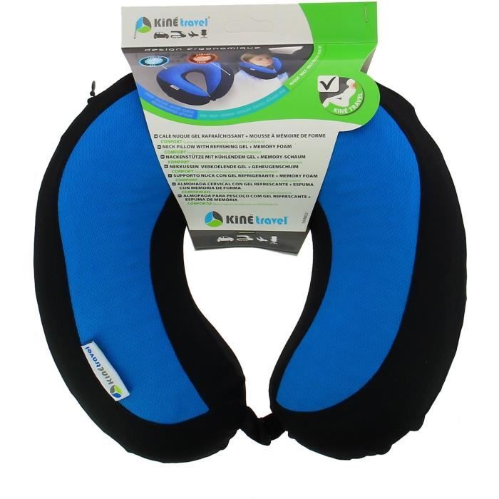 Cale nuque gel - KINE TRAVEL - 169803 - Noir et bleu