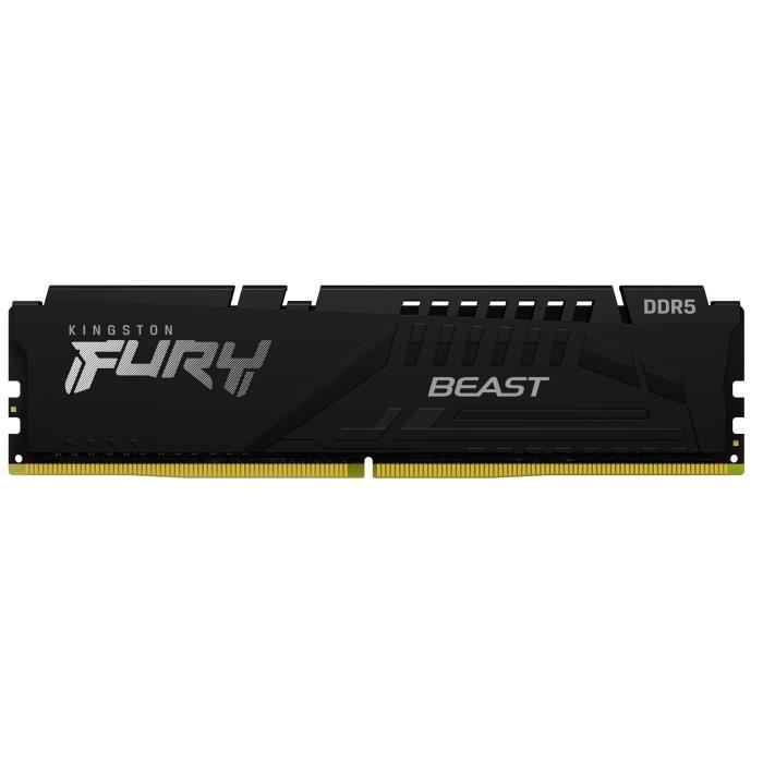 Mémoire RAM - KINGSTON - FURY Beast - 16 Go (2 x 8 Go) - DDR5 - 6000 MHz CL36