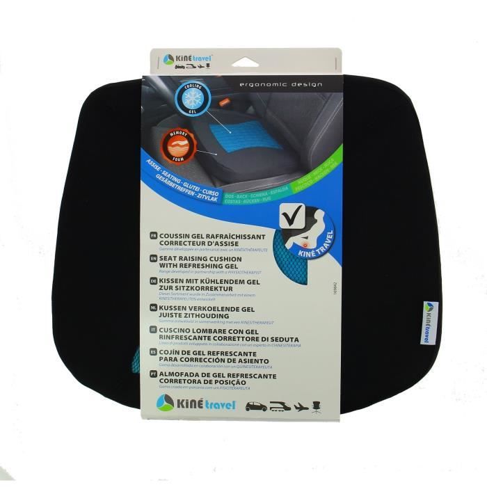 Assise confort gel - KINE TRAVEL - 169842 - Noir et bleu