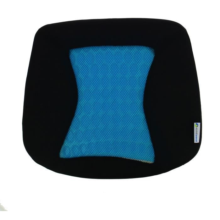 Assise confort gel - KINE TRAVEL - 169842 - Noir et bleu