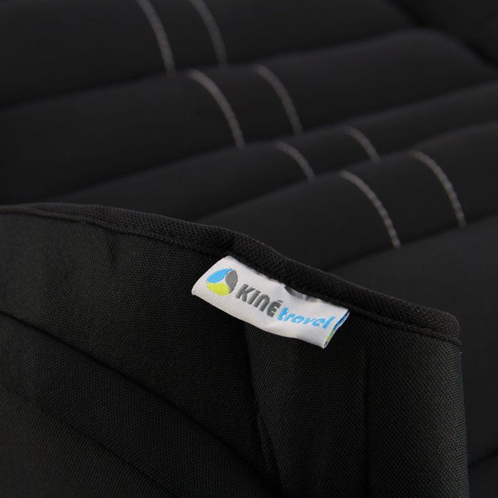 Couvre-siege - KINE TRAVEL - Confort intégral - Noir - Compatible airbags - Mousse haute qualité