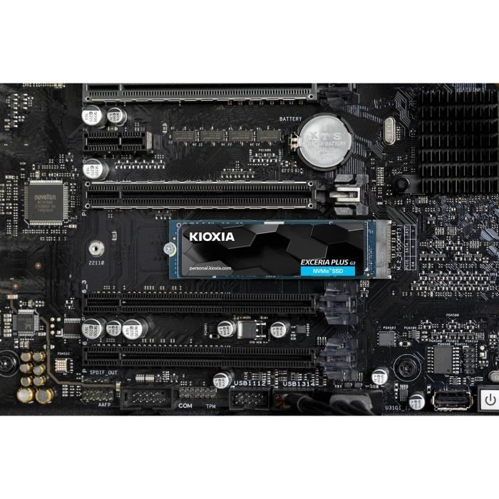 SSD - KIOXIA - EXCERIA PLUS - 2 To, M.2, 5000 Mo/s lecture, 3900 Mo/s écriture, 64 Gbit/s
