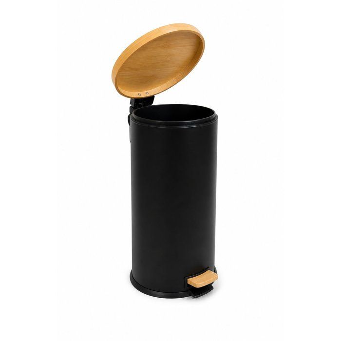 Poubelle de Cuisine a Pédale - FOREST - 30 L - Noir Mat - Kitchen Move