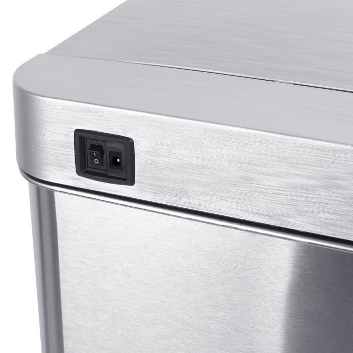 Poubelle de Cuisine Automatique - PARKSIDE - 50 L - Inox Brossé - Kitchen Move