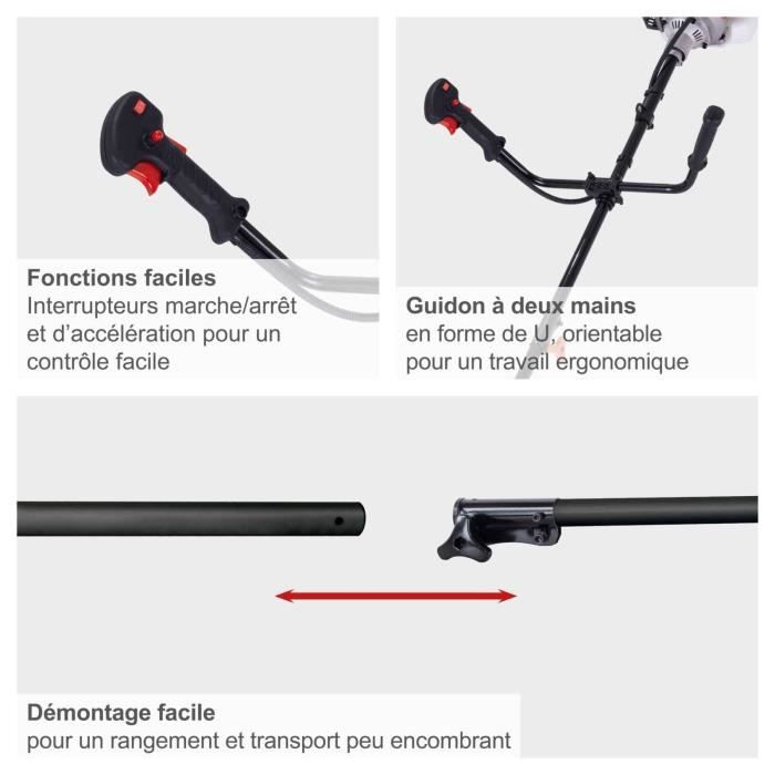 Débroussailleuse thermique 2 en 1 BCH3300PB 32,6cm³ - avec 2eme bobine et harnais d'épaule - SCHEPPACH