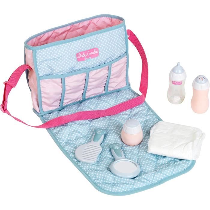 Sac a langer pour poupons Princess Coralie - KLEIN - 7 accessoires de puÈriculture inclus