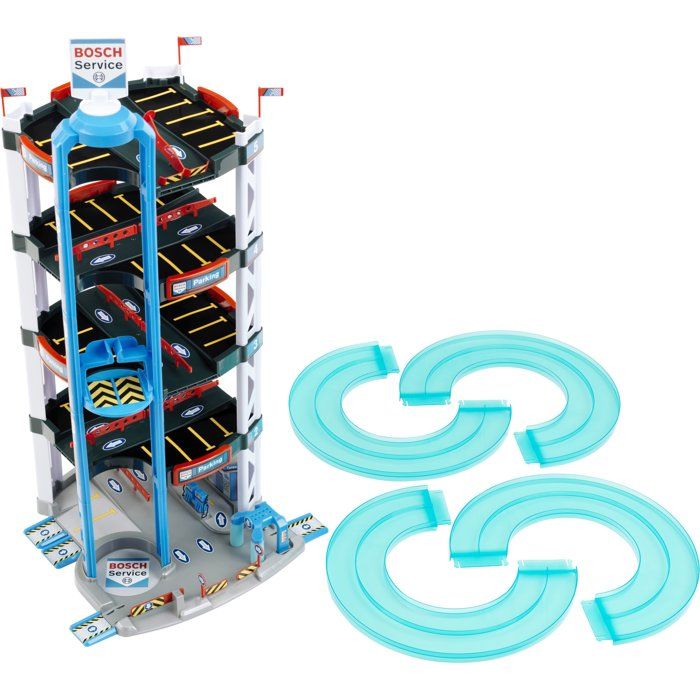 Garage Bosch 5 niveaux - KLEIN - Ascenseur, station-service et station de lavage - 2 petites voitures incluses