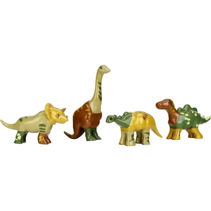 Jouet magnÈtique - KLEIN - 4 grands dinosaures Funny Puzzle, 1+ - Stimule la crÈativitÈ et l'habiletÈ manuelle !