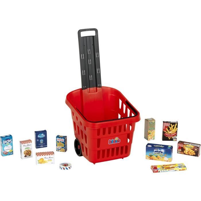 Panier de courses a roulettes garni My Market - KLEIN - 7256 - Des 2 ans