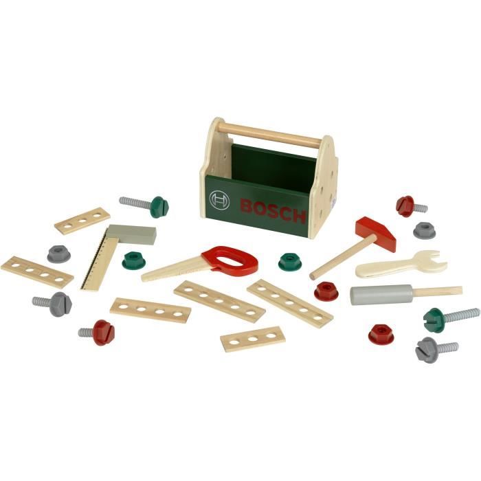 Caisse a outils Bosch - KLEIN - 8161 - En bois FSC avec accessoires - Des 3 ans