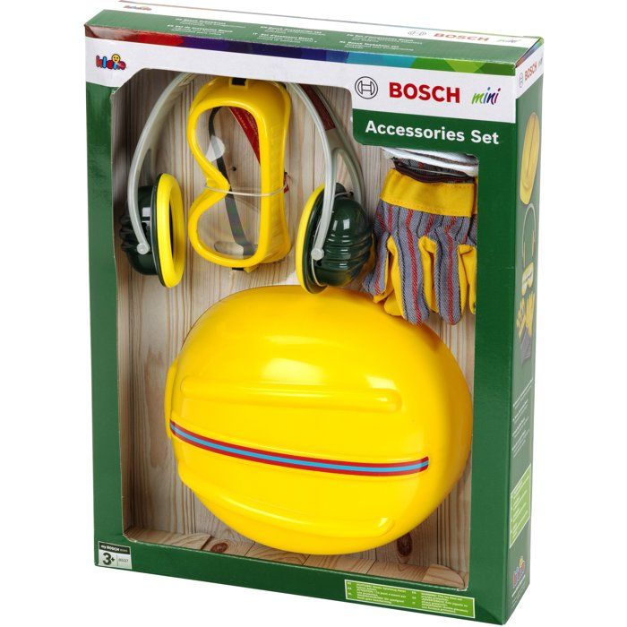 Set d'accessoires de bricolage Bosch avec casque, 4 pieces - KLEIN - 8537